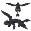 3D printed black winged dragon, simulated animal model, collectible desktop decoration, decorative toys and gifts