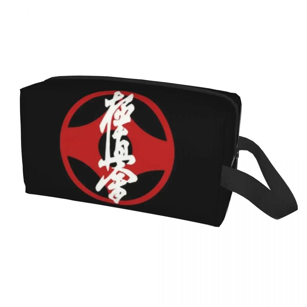 Karate Kyokushin Toiletry Bag for Women Martial Organizer Lady Beauty Storage Dopp Kit Case