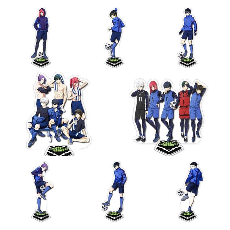 Blue Prison-themed Acrylic Double-layered Standee Anime Display Collectible