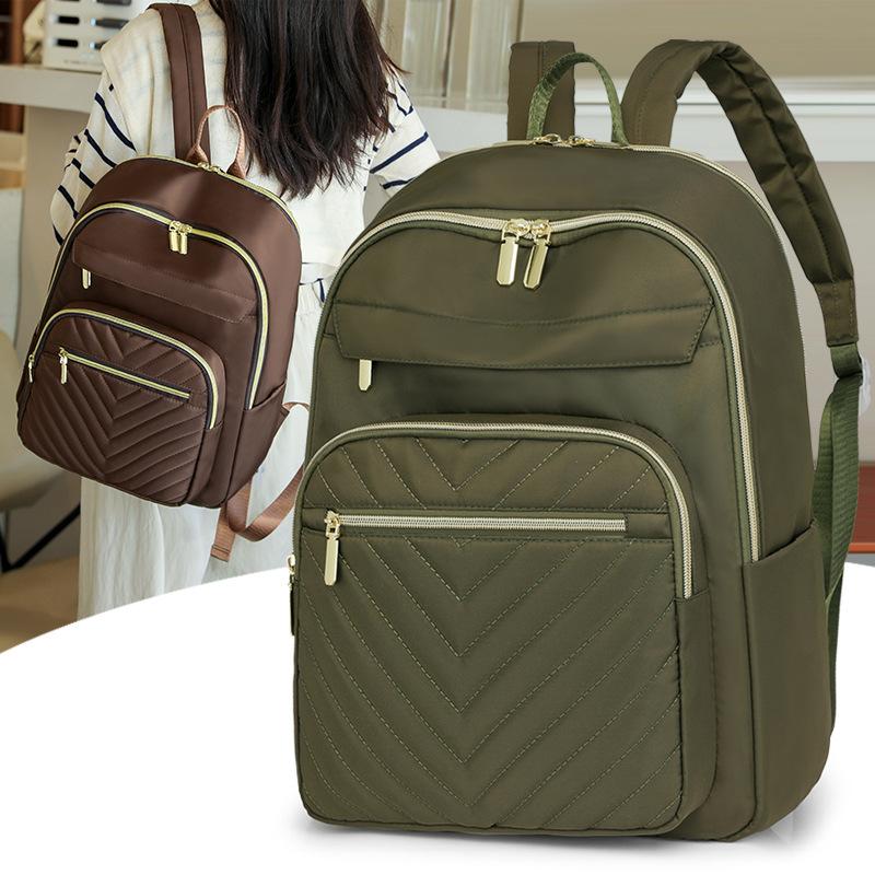 Commuter backpack new women's lightweight large-capacity backpack going out high-value short-distance travel bag