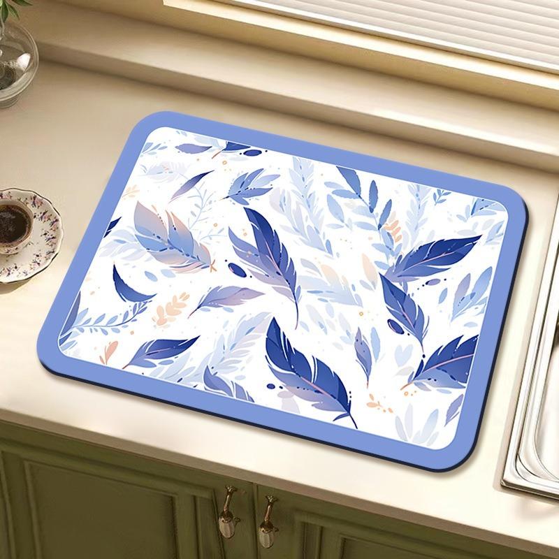 Diatom Mud Non-slip Pad Wear-resistant Quick-drying Mat Heat-Resistant Anti-Scald Table Pad Home Decor Anti-Scald Table Mat