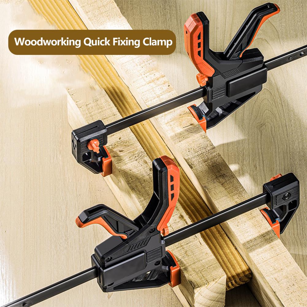 1Pc Quick Ratchet F Clamp Heavy Duty Wood Working Work Bar Clamp Clip Kit Ratchet Release Sergeants for Carpentry DIY Hand Tools