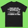 In My Head I'm Riding My Bike Mens T-Shirt Womens Tops Tees