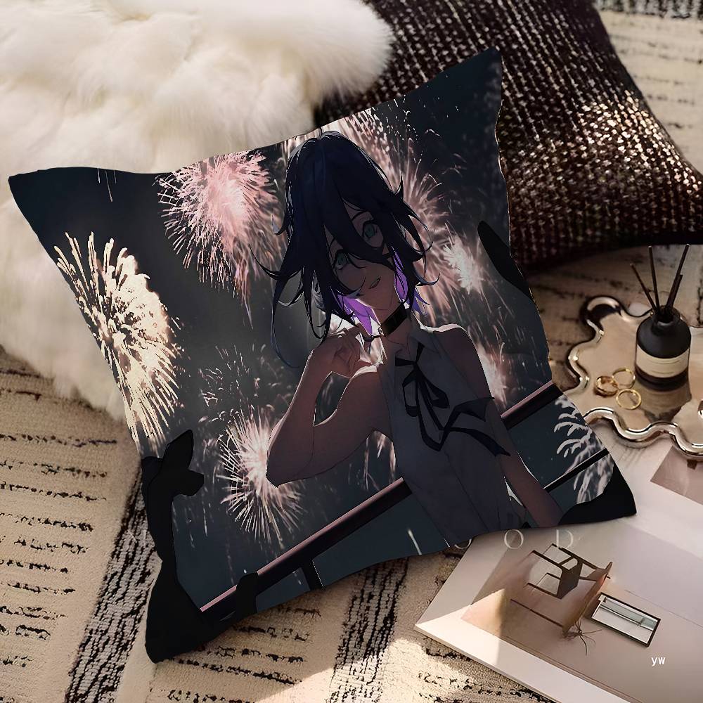C-Chainsaw Man Movie R-Reze Arc Maple Design Cushion Cover Happy Autumn Harvest Decor Holiday Decorati Pillow Cover