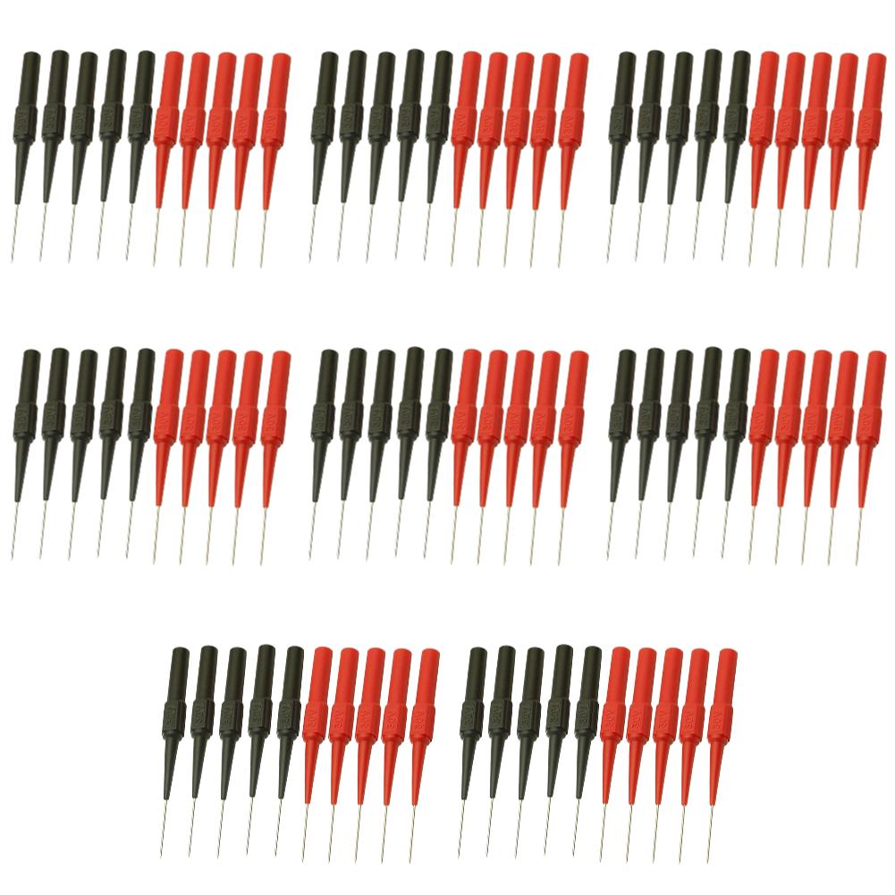 100-10pcs Insulation Piercing Needle Pin Sensitive Multimeter Piercing Needle Probe Measuring Device Car Tool for Banana Plug