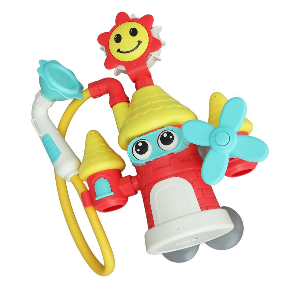 Baby Castle Water Spray Toy with Suction Cup, 12"x5.7"