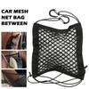 Universal Mesh Car Storage Net Bag Seat Back Stowing Tidying Hanger Trunk Hooks String Kit Multi-Layer Car Storage Organizer