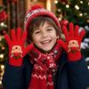 5-12Years Old Warm Kids Winter Gloves Christmas Baby Gloves Cute Knitted Gloves  Outdoor