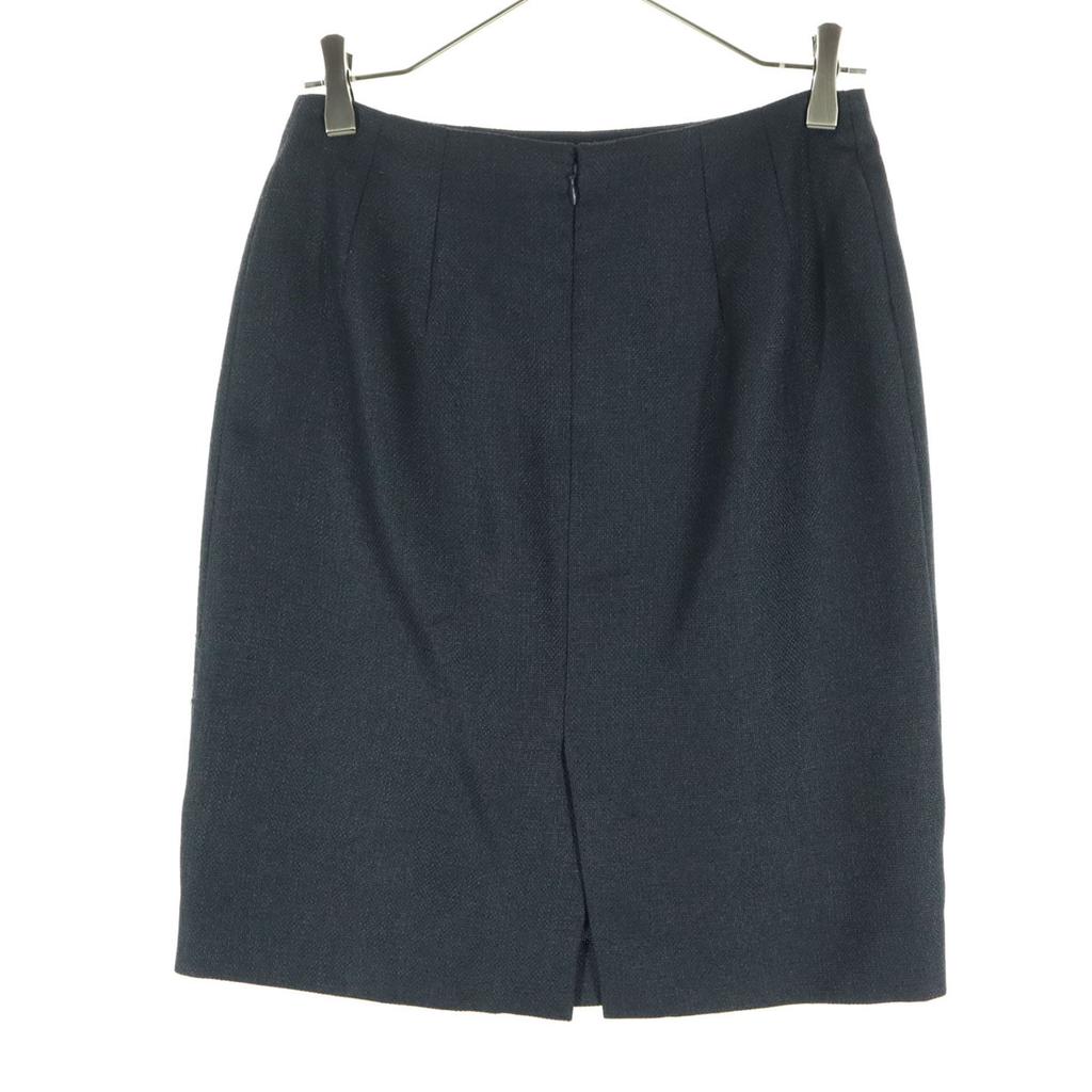 ANAYI Made In Japan Midi Length Tight Skirt 38 Navy Women Used
