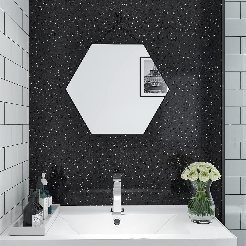 3D Black Gold White Granite Contact Paper Waterproof Resistant Self Adhesive Wallpaper Bathroom Kitchen Vinyl Film Wall Stickers