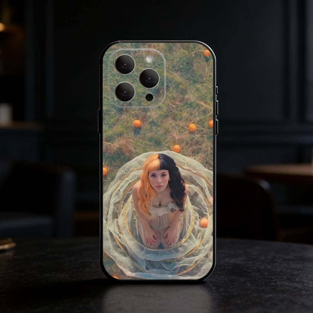 Girl Singer M-Melanie Martinez Phone Case For iPhone 17,16,15,14,13,12,11 Plus,Pro Max,SE4Soft Silicone Black Cover