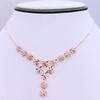 Peach Blossom Purple Gold Necklace Plated With Rose Gold Exquisite Personality Trendy Gold Shiny Collarbone Chain