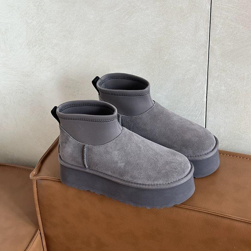 Bird legs~ 2025 autumn and winter new velvet warm small short help thick-soled wool deep boots snow short boots women