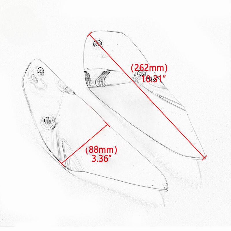 Motorcycle modification fuel tank side windshield left and right fixed wing deflectors for BMW R1250GS R1200GS ADV 2014-2024