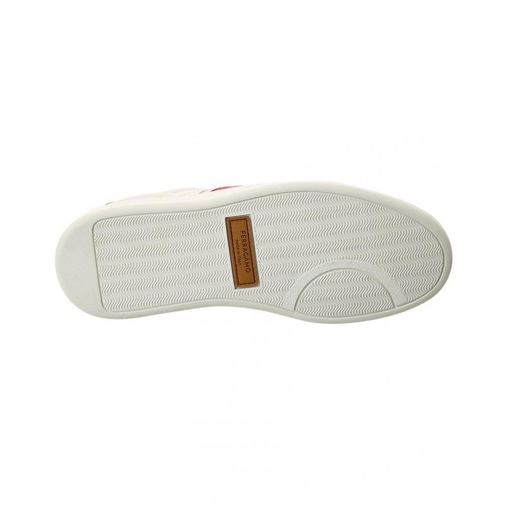 Salvatore Ferragamo Ferragamo Achille Leather Sneaker White