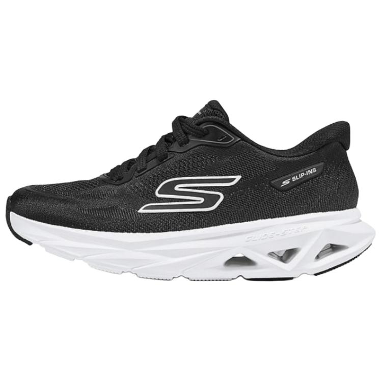 Skechers GLIDE STEP VORTEX Women Black White Running Shoes 129827-BKW 38
