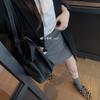 Sheepskin Version of Grape Mother, the Same Age-reducing Round Head with Flat Mary Jane Shoes, Women's Leopard Print Horse Hair Shallow