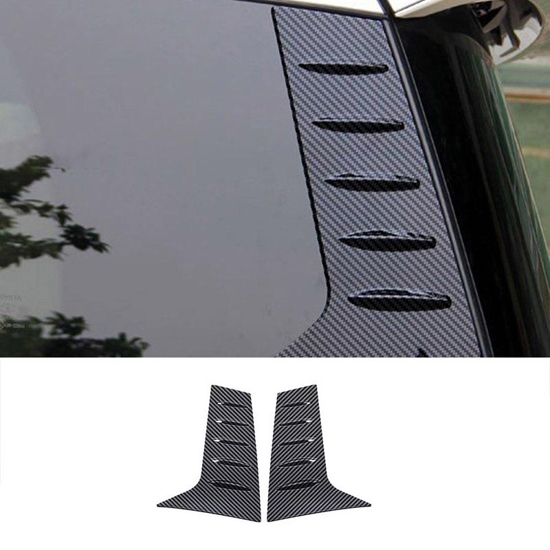 For Toyota Alphard Vellfire 30 Series 2016- ABS Carbon Car Exterior Accessories B C Pillar Trim Rear Window Quarter Cover