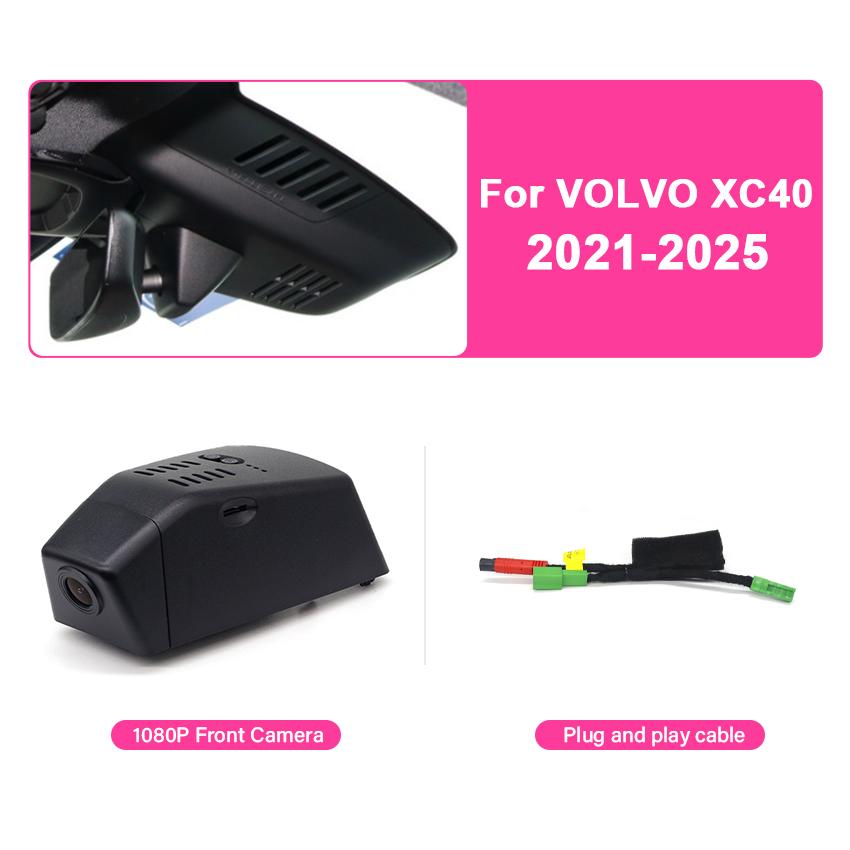 Dash Cam For Volvo XC40 XC60 XC90 S60 V60 S90 V90 V40 S80 XC70 Polestar 2 Car Dvr HD Camera WiFi Driving Recorder Auto Parts