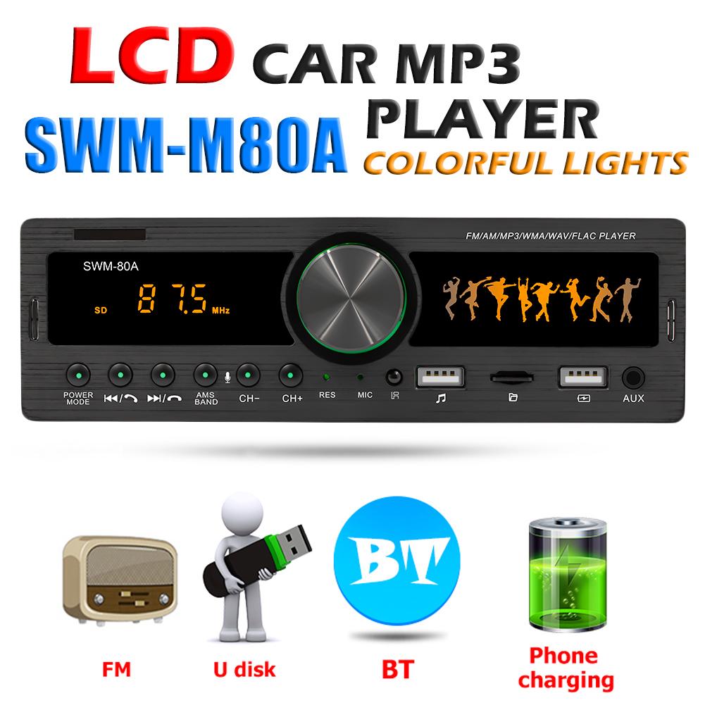 Buy SWM-M80A Car Radio Bluetooth AUX 