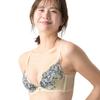 AMOSTYLE BY Triumph Charming Glamor Slimline Deep V Herbal M015 Size B65 Bra, Garden, (White),