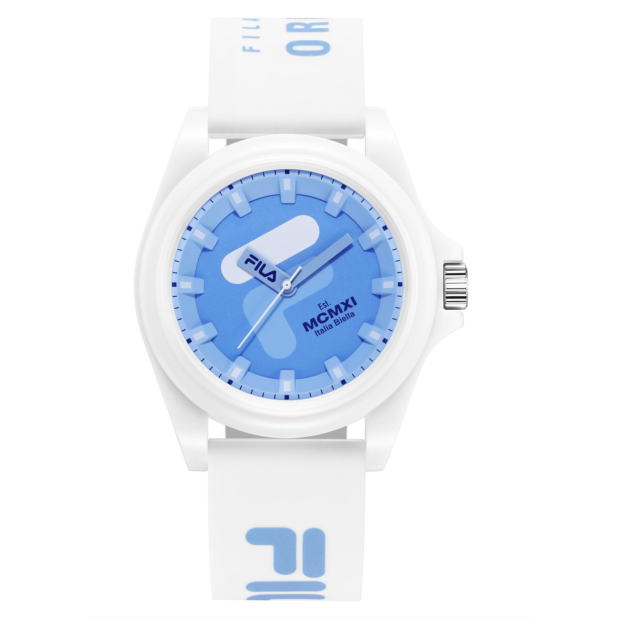 

FILA Dopamine Series Watch Quartz Movement Silicone Strap Blue Dial Sporty Jelly Watch Unisex watches FLM38-6567 [Ice Harbor Blue]-6567-002