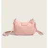 Fashion Small Square Bags New Pink Zipper Sweet Cute Bow Axillary Bags Korean Style Lady Crossbody Bags Versatile Shoulder Bags