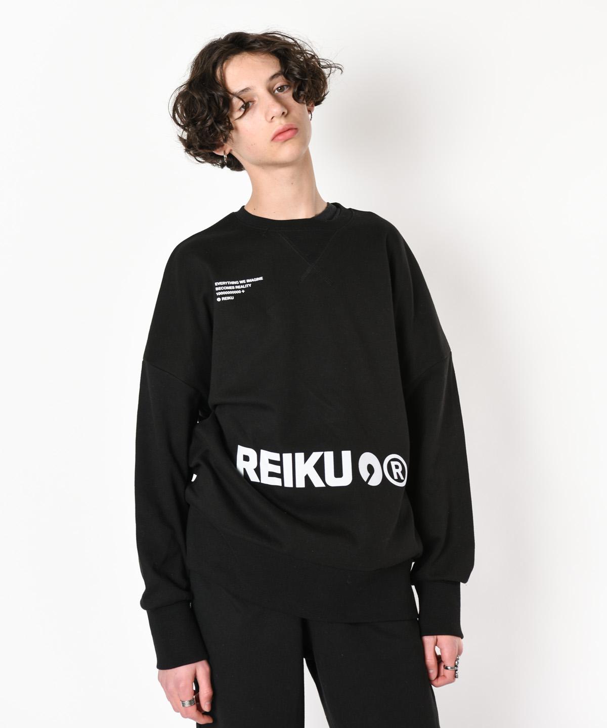 Reiku Rk Logo-U Overfit Mtm Black Overfit Sweatshirt Black/2
