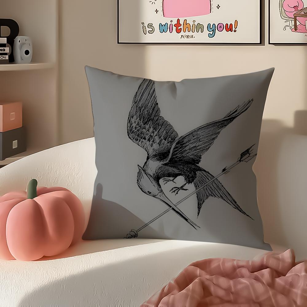 Die Tribute von Panem Kissenbezug Kissenhülle Kurzer Plüsch Versteckter Reißverschluss Raum Sofa Kissenbezug