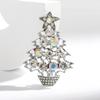 New 1Pc Christmas Tree Party Enamel Tree Brooches Fashion Women MenCausal Office Brooch Pins Gifts New Year Clothing Decoration