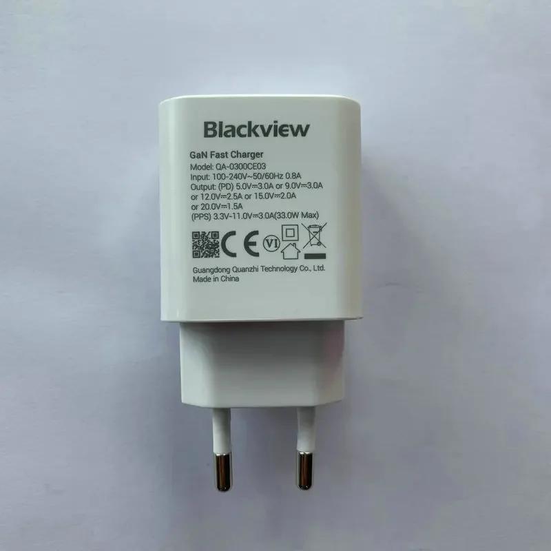 Originální Pro Blackview BV8800 BL8800 BL8800pro BV7100 Oscal S80 BL5000 EU Zástrčka 33W Cestovní Rychlonabíječka Konektor Typ C Kabel