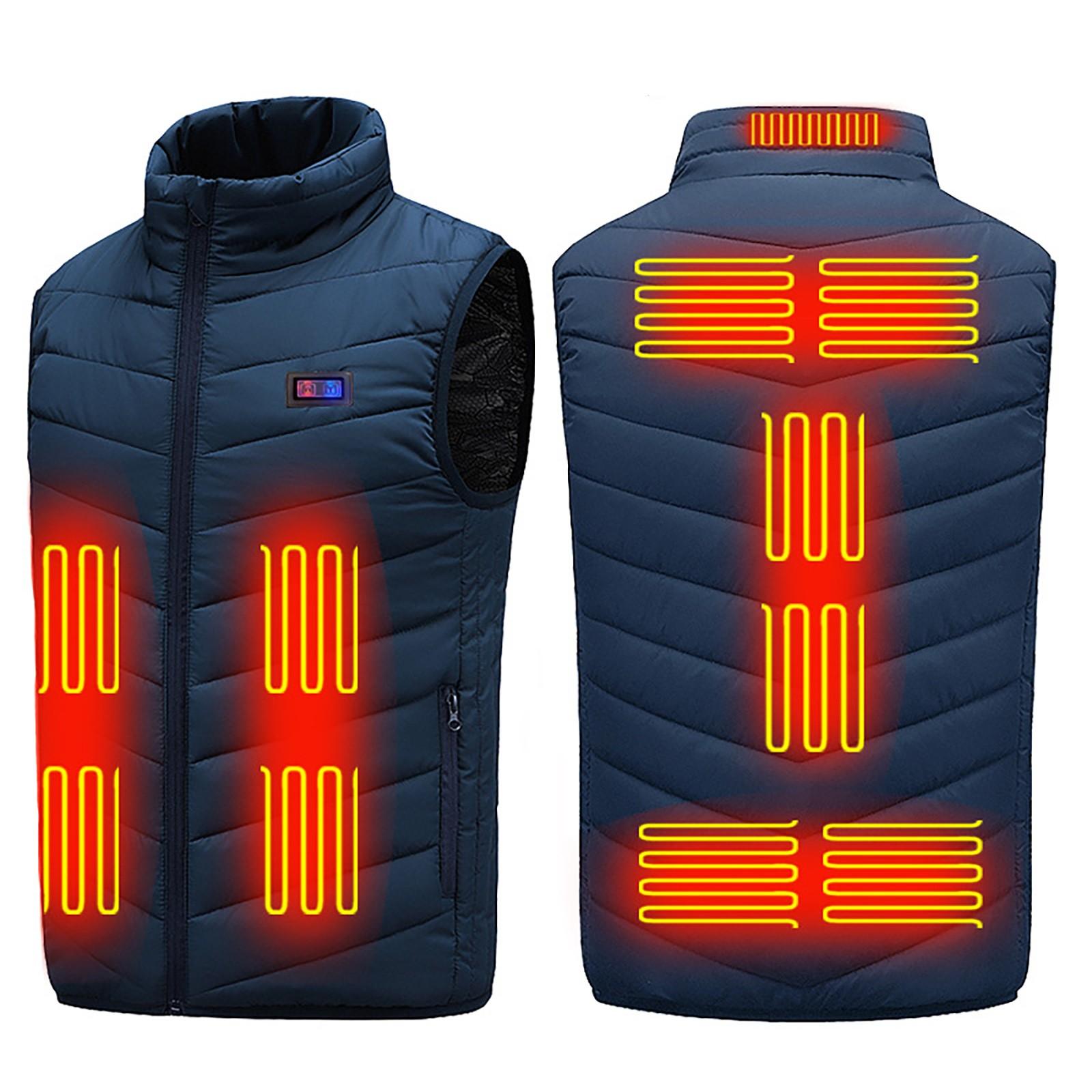 

Недавно модернизированный жилет Control11Heating с постоянной температурой, интеллектуальное электрическое отопление, пальто S синий