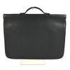HERMES vintage Serviette Tote Bag Document Handbag Business bag Leather Black