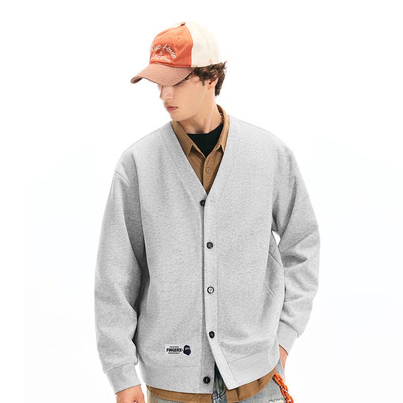 Fingercroxxit Unisex Casual V-Neck Cardigan Sweatshirt