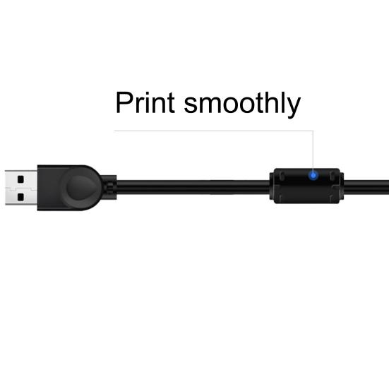 1.5/3/5/10M Portable USB2.0 PVC High Speed Print Clear Transfer Printer Cable Scanner Cord