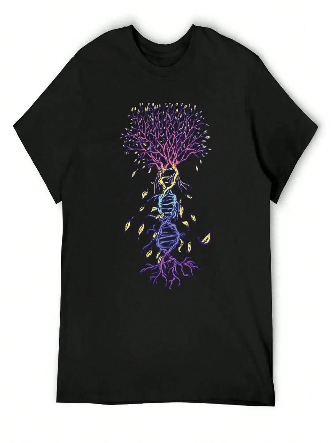DNA Tree Of Life T-Shirt Blanks Plus Size Clothes Man T-Shirt T Shirts For unisex Cotton S