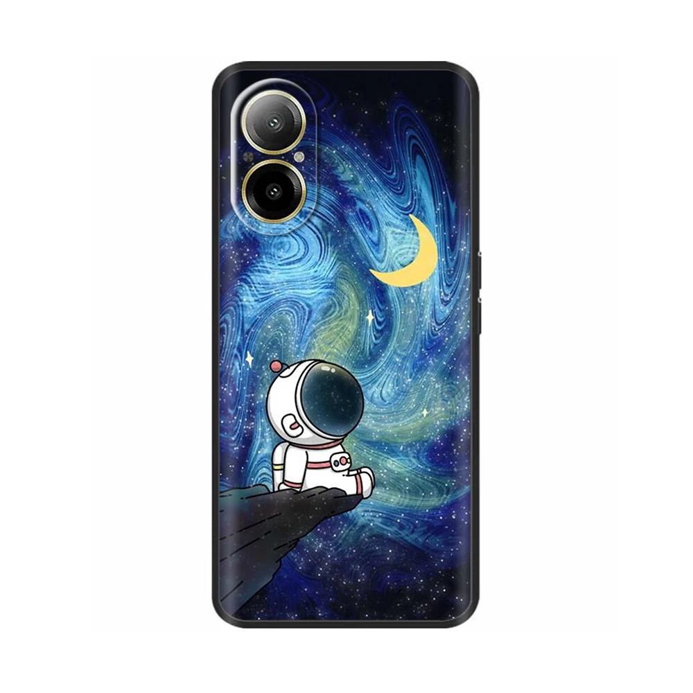 For Realme C67 4G Case Phone Cover Cool Sweet Soft Smooth Liquid Silicone Bumper For Oppo Realme C67 Full Protection Back Cover