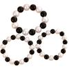 Minimalist Black & White Imitation Pearl High-Gloss Bracelet Set