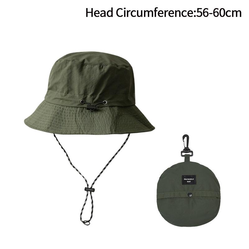 Summer Sun Protection Fisherman Bucket Hat Man Woman Outdoor Quick-drying Wide Brim Bucket Hat Fishing Hiking Anti UV Sun Cap