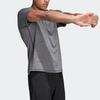 Adidas Sport Freelift X Ul Round Neck Comfortable Breathable Short Sleeve T-Shirt Men Tops Dark-Gray DU1450