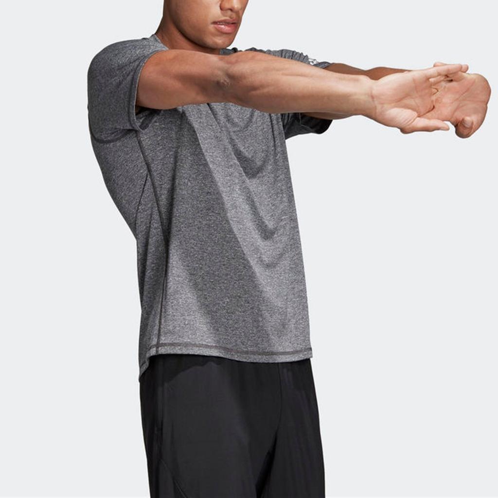 Adidas Sport Freelift X Ul Round Neck Comfortable Breathable Short Sleeve T-Shirt Men Tops Dark-Gray DU1450