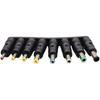 DC Adapter 8 Connector Set DC Power Adapter Converter, 5.5mm x 2.1mm Female to Male Jack Converter for Laptop, CD, MD, Tape Recorder, Radio Power