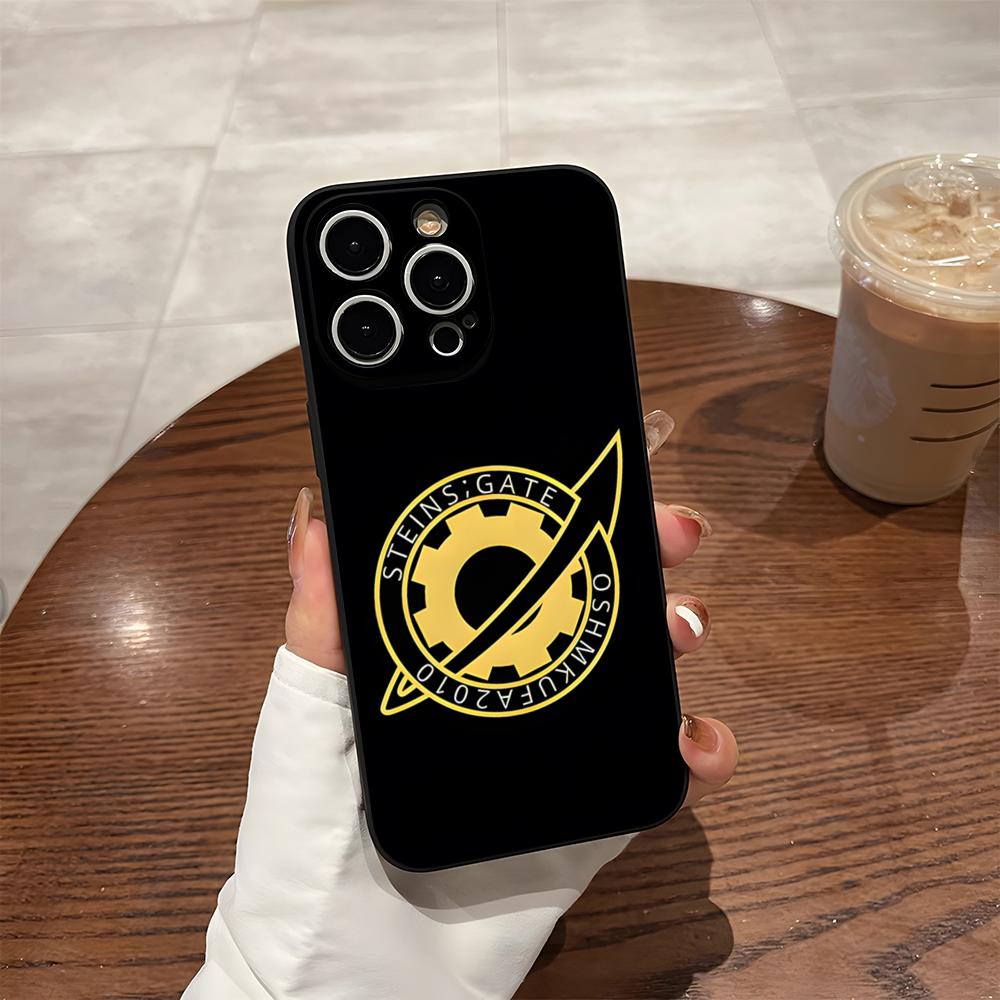 Steins Gate Phone Case For Iphone 16 Pro Max 14 12 15 Plus 17 Pro Max 13 Pro 11 Xr X Xs 8 7 Plus Back Cover