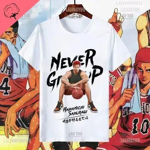 

Футболка Slam Dunk Master Tide Fashion Sakuragi Mitsui Shou Around Clothes Молодежная баскетбольная футболка с коротким рукавом Мужская Женская Футболка Топы 3XL