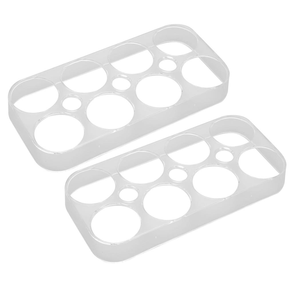 2 ks 8 přihrádek Podnos na vejce do lednice Samostatné přihrádky Průhledný držák na vejce Nádoba na vejce do kuchyňské skříňky