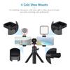 Multifunctional Smartphone Video Kit Including   Phone Tripod Mount with Dual Phone Holders 4 Cold Shoe Mounts + Desktop Tripod for Vlog Live