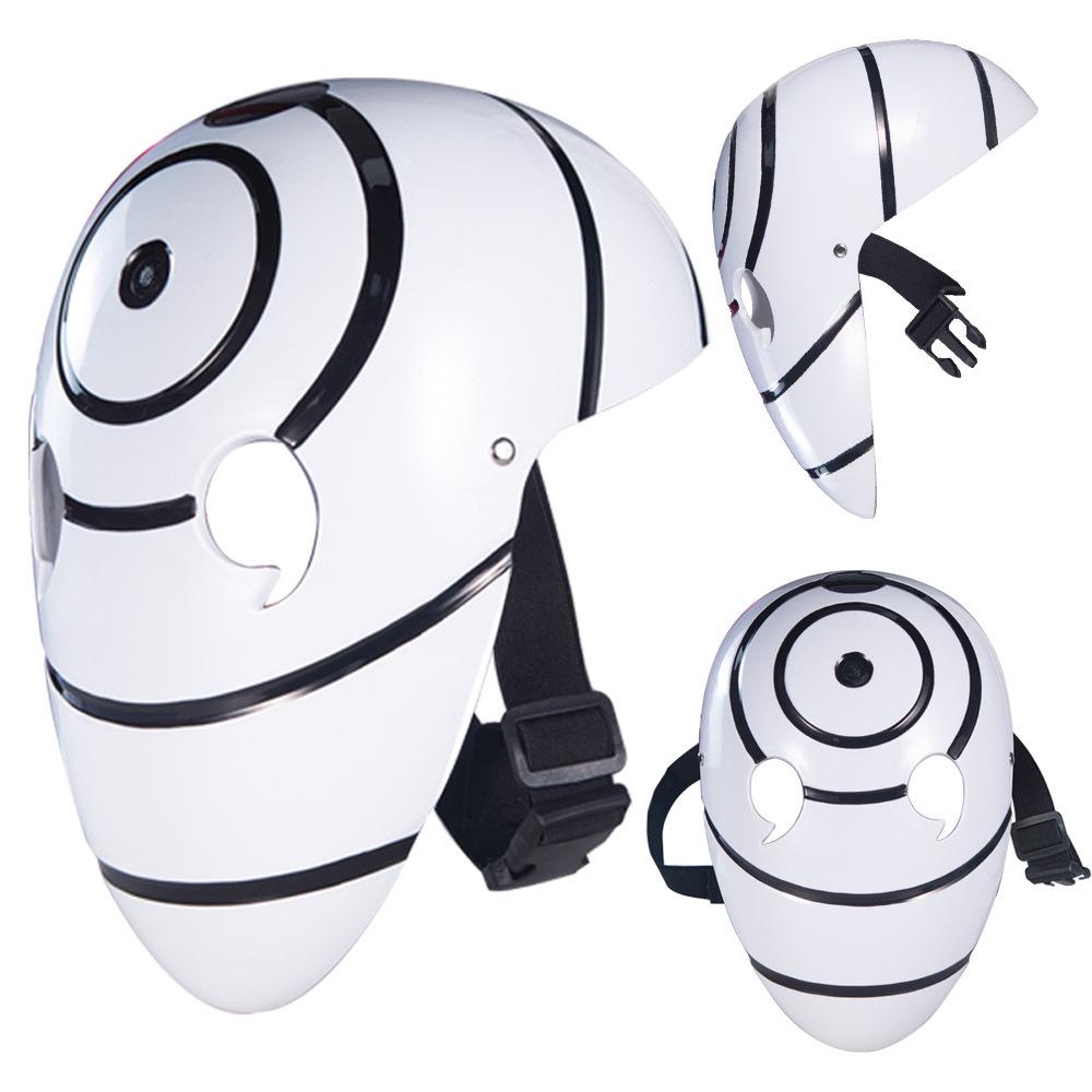 Anime Naruto Tobi Pryskyřičná Maska pro Halloweenskou Párty - Kostým na Celý Obličej pro Dospělé a Děti