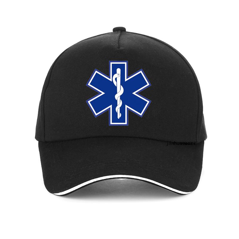 Star Of Life Print Hat Cap Emt Paramedic Emergency Medicine Baseball Cap Support For Those Emergency Medical Profession Hats