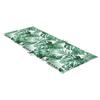 High Back Seat Cushions 4 Pcs Leaf Pattern Fabric