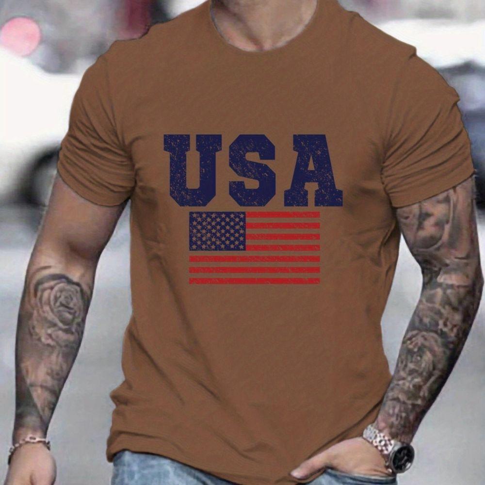 2024 tricouri SUA pentru bărbați tricouri respirabile de vară mâneci scurte topuri supradimensionate cu decolteu O cămașă pentru bărbați de stradă tricouri 5xl nou